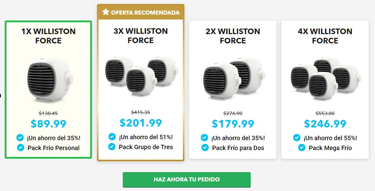 willinston force eapana precio